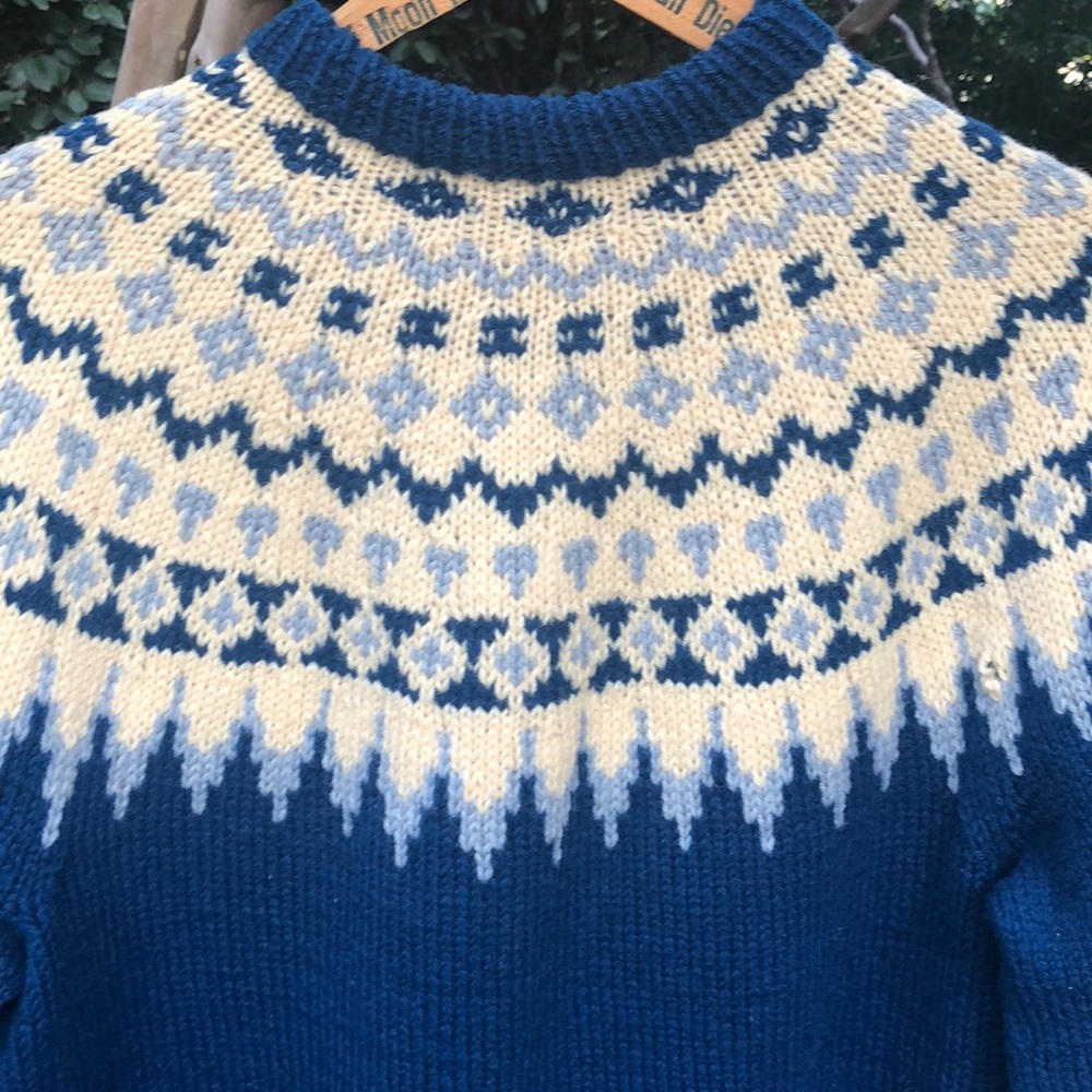 Hand Knitted Button Down Sweater - image 5